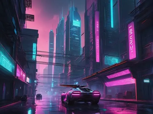 cyberpunk,futuristic landscape,cityscape,cybercity,neon arrows,bladerunner,futuristic,urban,vapor,cybertown,synth,cyberscene,polara,colorful city,neon,brum,dusk,street canyon,atmospheres,dystopian,Conceptual Art,Daily,Daily 35