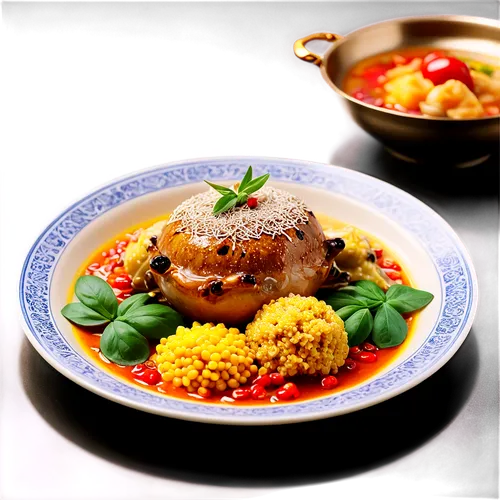 couscous,tagine,cuscus,cassoulet,tagines,braised pork rice,moudud,minced beef steak,cholent,mediterranean cuisine,chicken dish,turkish cuisine,plated food,food styling,middle-eastern meal,grünfüßiges pond chicken,lamb meat,goose liver,tapenade,curry,Illustration,Black and White,Black and White 03