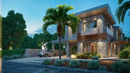 window,a car parked in front of an estate with several balconies,3d rendering,holiday villa,modern house,fresnaye,residencial,beautiful home