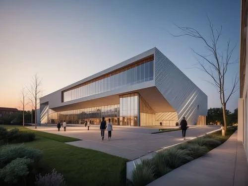 performing arts center,new building,futuristic art museum,school design,archidaily,dupage opera theatre,music conservatory,kettunen center,3d rendering,lincoln motor company,modern architecture,glass 