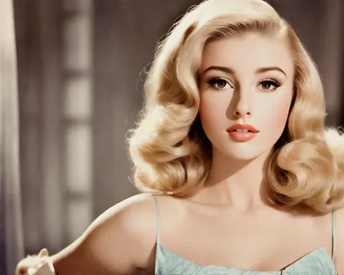 B-movie style, 1950s, sci-fi, blonde, gorgeous, cinematic, dramatic,gena rolands-hollywood,model years 1960-63,eva saint marie-hollywood,beauty icons,magnolieacease,vintage makeup,marylyn monroe - fem