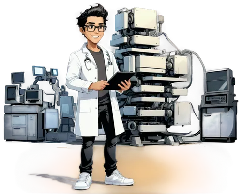 cartoon doctor,biochemist,doctorandus,doctorin,pharmacologist,docteur,theoretician physician,pharmacist,scientist,chemist,toxicologist,neurologist,biologist,physician,biophysicist,geneticist,diagnostician,oncologist,clinician,doctor,Illustration,Japanese style,Japanese Style 07