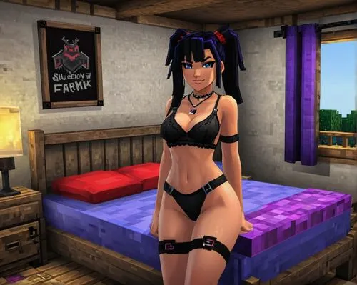 mmd,kunoichi,tifa,sega genesis,anime 3d,psx,Unique,Pixel,Pixel 05