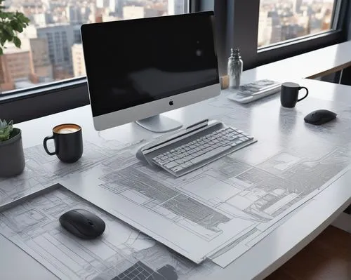 apple desk,office desk,desk,working space,wooden desk,workspace,workspaces,work space,blur office background,work desk,wireframe graphics,modern office,desk accessories,director desk,workstations,desks,workstation,writing desk,imacs,desk top,Illustration,Black and White,Black and White 24