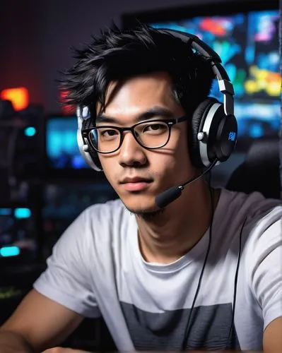 gamer,lan,headset profile,headset,dj,wireless headset,gamer zone,online support,blur office background,gamers round,e-sports,twitch icon,t1,connectcompetition,gaming,streamer,hon khoi,portrait background,kai-lan,the community manager,Illustration,American Style,American Style 09