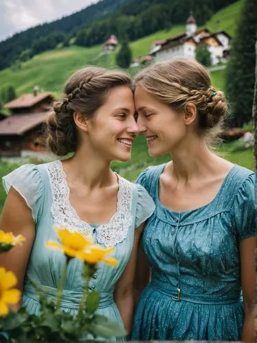 hochzeit,dirndl,countrywomen,frauen,wedding photo,virtuelles treffen,Photography,Documentary Photography,Documentary Photography 01