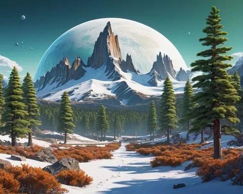 landscape background,fantasy landscape,mountain scene,cartoon video game background,lunar landscape,nature background,Conceptual Art,Sci-Fi,Sci-Fi 20