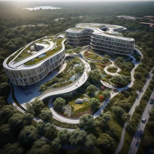 skolkovo,europan,technopark,blavatnik,ecovillages,bjarke,ecotopia,sanatoriums,ordos,3d rendering,autostadt wolfsburg,hotel complex,futuristic architecture,solar cell base,shanyang,evagora,interlace,arcology,terraformed,sedensky,Conceptual Art,Sci-Fi,Sci-Fi 01