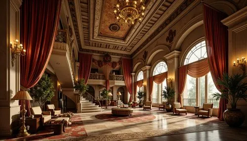 royal interior,ornate room,ballroom,emirates palace hotel,dolmabahce,highclere castle,gleneagles hotel,cliveden,brodsworth,entrance hall,dunrobin castle,larnach,harlaxton,crown palace,victorian room,nemacolin,hallway,foyer,farmleigh,syon park