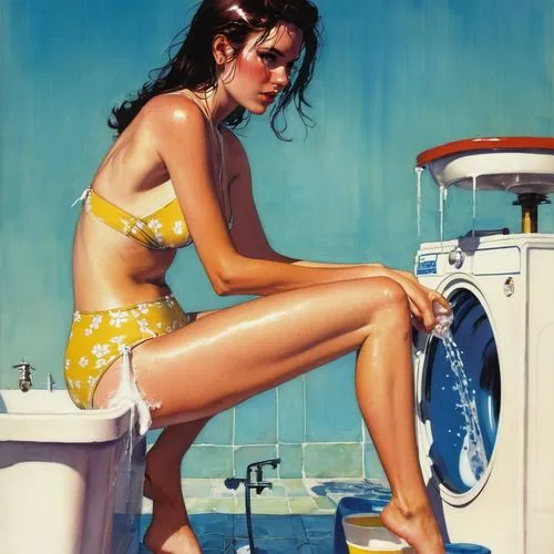 washing machine,washing clothes,washing,washerwoman,donsky,photorealist,housework,struzan,jasinski,washing machines,wash machine,washings,delaughter,washingon,clothes washer,cleaning woman,girl washes the car,washer,fischl,bather,Illustration,Paper based,Paper Based 12