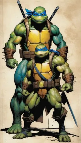 raphael,donatello,hulka,michelangelo,leonardo,raph,Illustration,Paper based,Paper Based 05