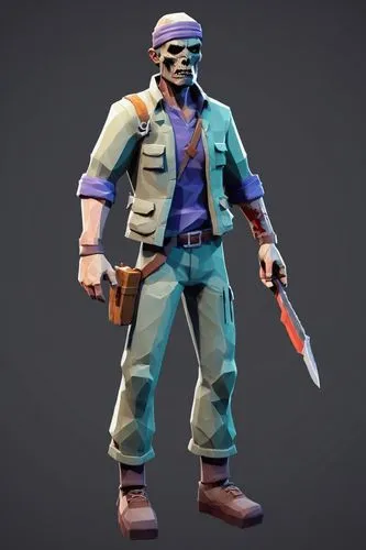 Low Poly,ramirez,glider pilot,subcomandante,pubg mascot,headhunter,plissken,scout,frontiersman,brawler,logan,doc,blackbeard,sfm,grenadier,pirate,zompro,trapper,grappler,strider,loadout