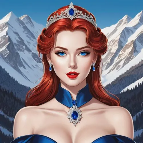 the snow queen,ice queen,elsa,noblewoman,ice princess,lilandra,Unique,Design,Logo Design