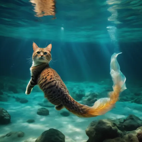 underwater background,tiger cat,toyger,american shorthair,sea animal,aegean cat,underwater fish,sea life underwater,felidae,marine animal,underwater world,aquatic animal,sea horse,cat image,bengal cat,sea-horse,aquatic life,sea animals,underwater,foxface fish