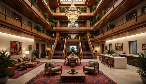 hotel hall,hotel lobby,nemacolin,luxury hotel,heathman,starwood,westin,rotana,lobby,intercontinental,wild west hotel,the cairo,atriums,marriott,driskill,dragon palace hotel,gleneagles hotel,largest hotel in dubai,amanresorts,beverly hills hotel