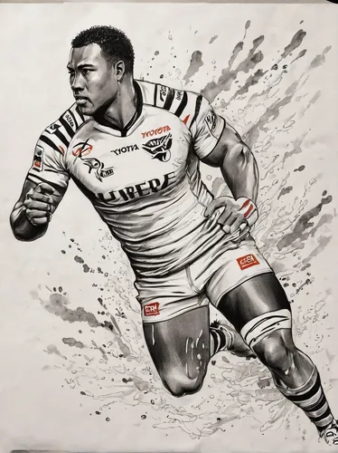 rugby player,rugby league,rugby union,rugby league sevens,rugby,rugby sevens,rugby tens,rugby ball,botswana bwp,mini rugby,terry,martial,cyril,rugby short,touch rugby,2zyl in series,charcoal drawing,pencil art,speed graphic,the warrior,Illustration,Black and White,Black and White 34