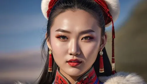 inner mongolian beauty,mulan,asian woman,shuanghuan noble,mongolian,mongolia eastern,hwachae,khlui,kyrgyz,mongolian tugrik,peking opera,chinese background,hulunbuir,taiwanese opera,korean culture,korean history,oriental girl,chinese art,xizhi,wuchang,Photography,General,Realistic