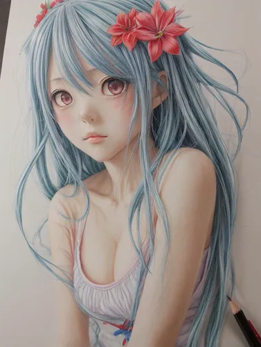 color pencil,color pencils,colour pencils,hatsune miku,copic,coloured pencils,colored pencils,girl drawing,pencil color,watercolor pencils,miku,colored pencil,chalk drawing,soft pastel,pastel paper,blue heart,flower painting,watercolor,beautiful pencil,watercolor blue