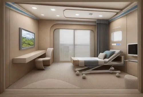 treatment room,therapy room,sickbay,modern room,doctor's room,3d rendering,consulting room,japanese-style room,train compartment,sleeping room,hallway space,staterooms,examination room,guest room,habi