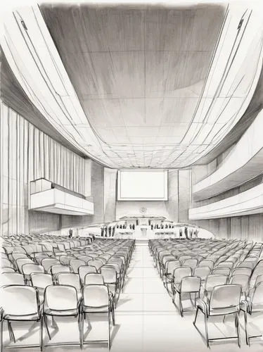 concert hall,auditorium,lecture hall,auditorio,auditoriums,renderings,theater stage,performance hall,concert stage,proscenium,zaal,theatre stage,lecture room,hemicycle,empty hall,philharmonics,escenario,palco,stage design,amphitheater,Illustration,Black and White,Black and White 30