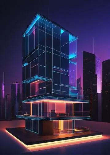 cubic house,modern architecture,futuristic architecture,glass building,cube house,electrohome,cube stilt houses,sky apartment,3d rendering,hypermodern,cybertown,3d render,cinema 4d,cybercity,cubic,penthouses,arhitecture,escala,isometric,contemporary,Illustration,Abstract Fantasy,Abstract Fantasy 20