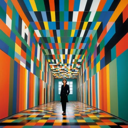 color wall,boijmans,vasarely,sagmeister,lewitt,maser,colorama,technicolour,kamppi,colorful facade,corridors,color paper,stedelijk,kaleidoscape,colori,mondriaan,synaesthesia,labyrinths,hejduk,chromophore,Illustration,Abstract Fantasy,Abstract Fantasy 10