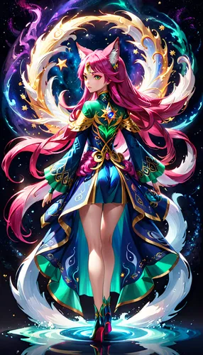 medusa,elza,medusa gorgon,rusalka,zodiac sign libra,fantasia,fae,goddess of justice,aurora,mezzelune,monsoon banner,rosella,show off aurora,fairy galaxy,sorceress,celesta,murano,gaia,cassiopeia,virgo,Anime,Anime,General