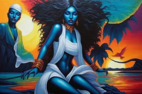 Painting Abstract Body Art Oil Painting
,hecate,priestesses,shamanic,nephthys,fantasy art,sorceresses,vodun,hekate,sirene,obatala,promethea,priestess,demoness,blue enchantress,orishas,sorceress,amphit