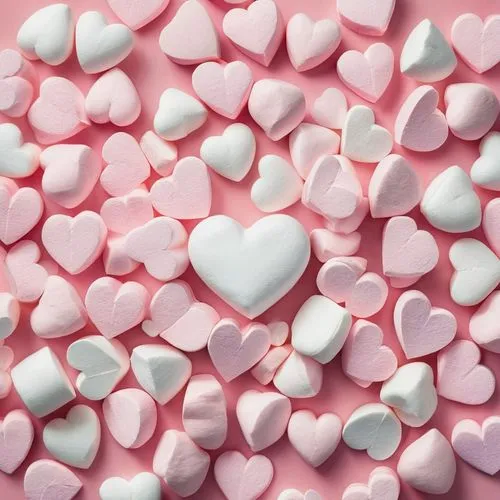 heart marshmallows,puffy hearts,heart candies,candy hearts,heart candy,valentine's day hearts,Conceptual Art,Fantasy,Fantasy 23