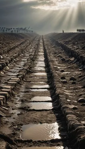 trackway,sand road,tracks in the sand,trackways,ploughed,road to nowhere,oil track,pozieres,tire tracks,dusty road,tire track,asphalt road,road surface,roadless,road of the impossible,salt field,cobbles,the road to the sea,railway track,road cover in sand,Photography,General,Realistic