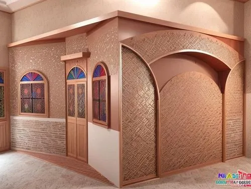 mihrab,patterned wood decoration,islamic architectural,minbar,wall plaster,arabic background