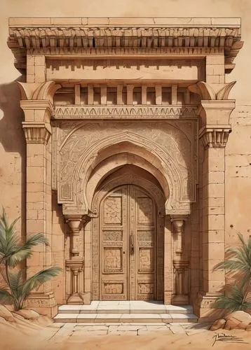 egyptian temple,qasr,darwazeh,karnak,qasr al watan,ctesiphon,archways,medinet,triumphal arch,celsus library,theed,entrances,persian architecture,abydos,caravansary,hrab,arabic background,entrada,petra,doorway,Unique,Design,Blueprint