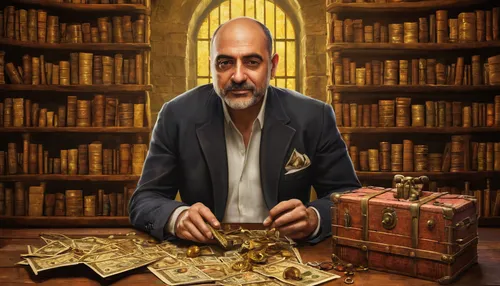 Craft a thrilling adventure where Danny Antonucci uncovers a hidden treasure.,merchant,an investor,banker,shopkeeper,gambler,gold business,financier,persian poet,book illustration,abdel rahman,financi