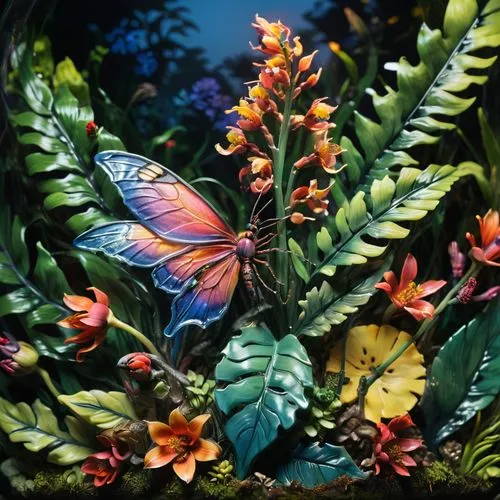 tropical butterfly,mariposas,rainbow butterflies,butterfly background,ulysses butterfly,polygonia,Photography,Artistic Photography,Artistic Photography 02