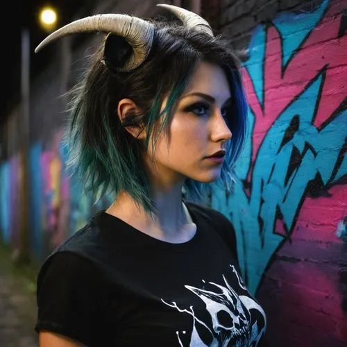 horned,hatsune,ibuki,baphomet,demoness,ibexes,ibex,horns,oryx,piko,glowing antlers,demonata,ryoko,andorian,unicorn head,demona,riven,tira,aoi,monami,Illustration,Realistic Fantasy,Realistic Fantasy 16