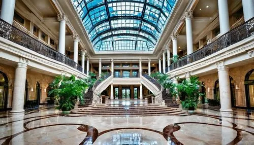 galleria,atriums,atrium,wintergarden,rotana,marble palace,habtoor,emirates palace hotel,gaylord palms hotel,corinthia,conservatory,hotel lobby,kempinski,borgata,largest hotel in dubai,intercontinental,cochere,westin,palazzo,palladianism,Illustration,Retro,Retro 13