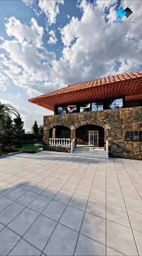 3d rendering,render,indian canyon golf resort,indian canyons golf resort,folding roof,clubhouse,roof landscape,equestrian center,palace of knossos,roof terrace,turf roof,visitor center,build by mirza golam pir,3d rendered,field house,flat roof,daylighting,golf hotel,crown render,school design