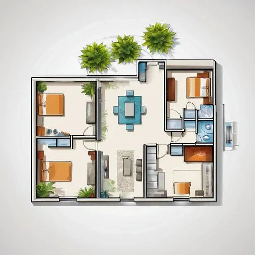 floorplan home,an apartment,apartment house,apartment,shared apartment,Unique,Design,Sticker