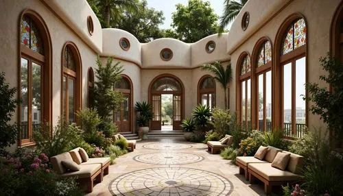 inside courtyard,orangery,patio,courtyards,conservatory,riad,courtyard,orangerie,winter garden,patios,marrakesh,marrakech,archways,persian architecture,quasr al-kharana,breezeway,cochere,cloister,amanresorts,mamounia