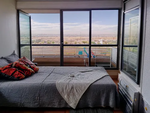 bedroom window,sky apartment,guestroom,bedroom,modern room,shared apartment,guest room,room divider,sleeping room,window with sea view,window view,contemporary decor,sliding door,hoboken condos for sale,penthouse apartment,great room,canopy bed,window with shutters,modern decor,window treatment