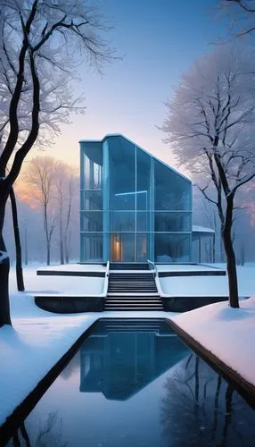 winter house,cubic house,cube house,modern house,mirror house,dreamhouse,snow house,snowhotel,modern architecture,mies,bunshaft,frame house,mid century house,futuristic architecture,inverted cottage,icehouse,prefab,pool house,snow roof,beautiful home,Conceptual Art,Sci-Fi,Sci-Fi 16