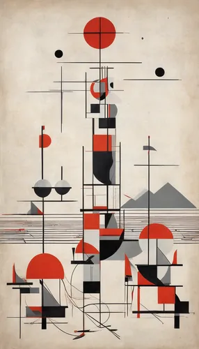 abstract shapes,abstract retro,abstract design,abstract cartoon art,diving bell,parasols,wind chime,vertical chess,japanese icons,memphis shapes,abstract corporate,coffee tea illustration,mobile sundial,geometry shapes,tower of babel,iconset,chess icons,graphisms,equilibrist,japanese art,Art,Artistic Painting,Artistic Painting 44