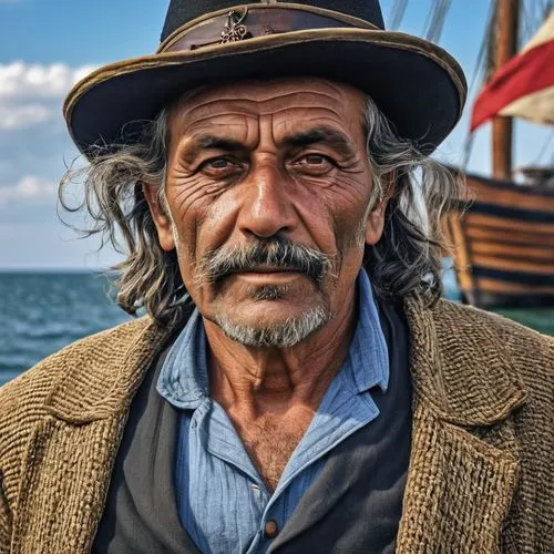 thames trader,stevedore,man at the sea,vendor,fishing trawler,boat operator,karpathos,man portraits,portrait photographers,seafarer,skipper,aegean,young model istanbul,elderly man,nomadic people,apulia,pensioner,aegean sea,merchant,pirate,Photography,General,Realistic