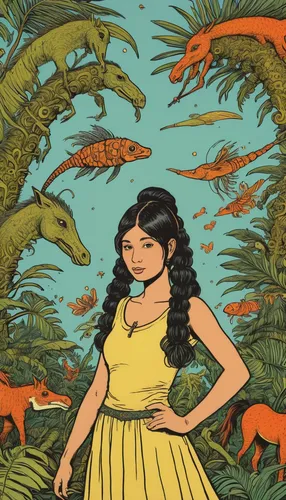 coelacanth,book illustration,crocodile woman,girl with a dolphin,horoscope pisces,the zodiac sign pisces,mermaid background,forest fish,pacific newt,phyllobates,cover,a collection of short stories for children,california newt,rosa ' amber cover,true salamanders and newts,pisces,book cover,horoscope taurus,fishes,sci fiction illustration,Illustration,Vector,Vector 15