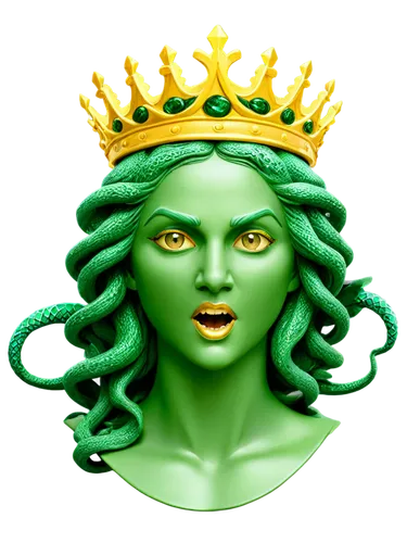 medusa gorgon,medusa,anahata,green mermaid scale,green skin,patrol,verte,green,verde,queenship,gorgon,green aurora,matangi,malachite,emerald,celtic queen,golden crown,chryste,emeralds,frigga,Unique,3D,Modern Sculpture