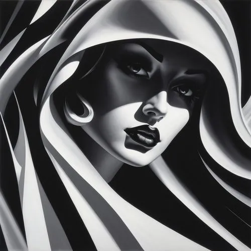 art deco woman,cloaked,art deco background,rone,prioress,veiling,Conceptual Art,Fantasy,Fantasy 20