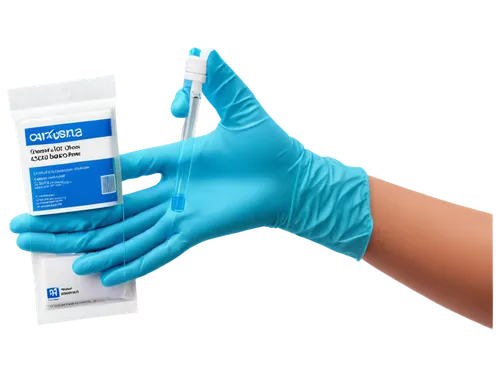 Covid test kit, white background, medical equipment, blue gloves, laboratory setting, solo object, clear plastic casing, cotton swab, tube with liquid sample, result paper strip, detailed texture, sha