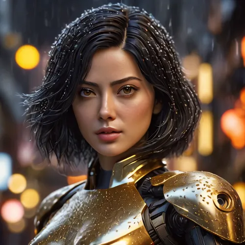 golden rain,katniss,monsoon banner,joan of arc,mulan,female warrior,cg artwork,x-men,full hd wallpaper,head woman,jaya,xmen,mary-gold,female hollywood actress,fantasy woman,in the rain,silver rain,renegade,fantasy portrait,pixie-bob