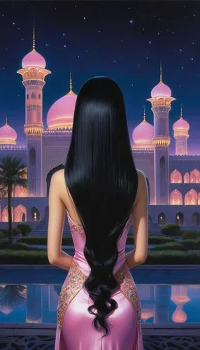 agrabah,aladdin,rem in arabian nights,dubailand,sheherazade,orientalism,Illustration,Realistic Fantasy,Realistic Fantasy 08