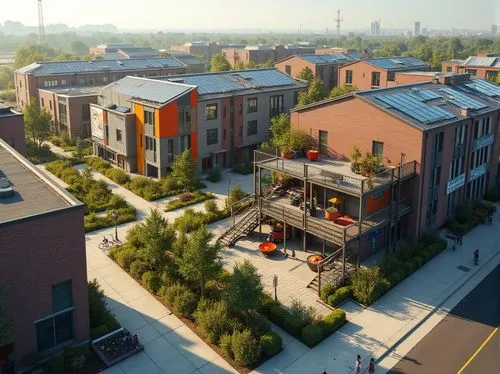 new housing development,townhomes,cohousing,bridgeland,multifamily,lofts,apts,rowhouses,townhome,auraria,corktown,brickyards,apartment complex,condos,villeray,bronzeville,liveability,apartment buildings,anacostia,brookland,Photography,General,Realistic